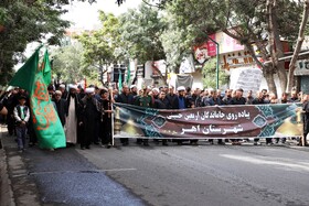 مراسم جاماندگان و عزاداران اربعین حسینی در شهرستان اهر