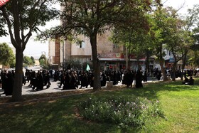 مراسم جاماندگان و عزاداران اربعین حسینی در شهرستان اهر