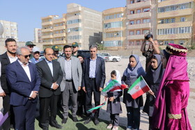 آئین کلنگ‌زنی همزمان پنج باب مدرسه در راستای نهضت توسعه عدالت در فضاها و کیفیت آموزشی - تبریز