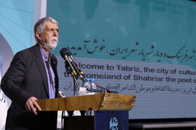 سید عباس صالحی، وزیر فرهنگ و ارشاد در کنگره بین‌المللی بزرگداشت استاد شهریار - تبریز