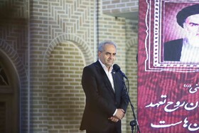 بهرام سرمست، استاندار آذربایجان شرقی در آیین نکوداشت «پنجاه چهره؛ پنجاه سال افتخار»