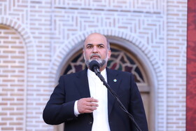 سیدمجید پوراحمدی، مشاور وزیر فرهنگ و مدیرعامل صندوق اعتباری هنر در آیین نکوداشت «پنجاه چهره؛ پنجاه سال افتخار»