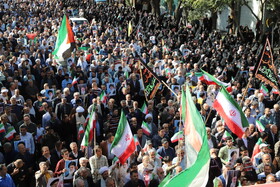 راهپیمایی بشارت نصر در تبریز