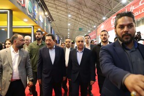 سید‌، محمد اتابک وزیر صنعت، معدن و تجارت
 و  بهرام سرمست ، استاندار آذربایجان‌شرقی در  بازدید از توانمندی‌های صنعتی و معدنی آذربایجان شرقی و حضور در نمایشگاه متافو