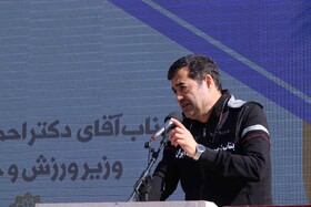 سخنرانی احمد دنیامالی، وزیر ورزش و جوانان در سفر یک روزه وزیر ورزش و جوانان به آذربایجان شرقی