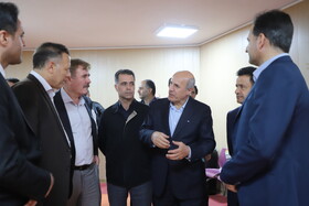 بازدید سعید حبیبا ، معاون وزیر علوم از استادیوم و باشگاههای ورزشی دانشگاه تبریز