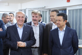  سعید حبیبا ، محمدتقی اعلمی در بازدید معاون وزیر علوم از دانشگاه های تبریز و هنر اسلامی