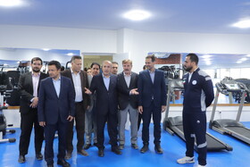 بازدید سعید حبیبا ، و  معاون وزیر علوم از استادیوم و باشگاه‌های ورزشی دانشگاه تبریز