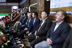 سعید حبیبا ، معاون وزیر علوم و محمد تقی اعلمی ، دانشگاه تبریز در مراسم اختتامیه بیست و نهمین المپیاد ورزشی درون دانشگاهی دانشگاه تبریز با حضور معاون وزیر