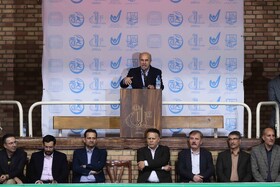 سخنرانی بازدید سعید حبیبا ، معاون وزیر علوم  در مراسم اختتامیه بیست و نهمین المپیاد ورزشی درون دانشگاهی دانشگاه تبریز با حضور معاون وزیر