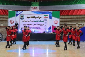 مراسم اختتامیه بیست و نهمین المپیاد ورزشی درون دانشگاهی دانشگاه تبریز با حضور معاون وزیر