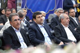 سید ستار هاشمی، وزیر ارتباطات و بهرام سرمست، استاندار آذربایجان شرقی و علیزاده نماینده مجلس در آیین افتتاح و بهره برداری از پروژه های اداره کل پست آذربایجان شرقی 