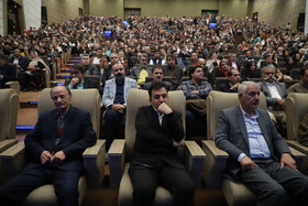 یعقوب هوشیار شهردار تبریز در آیین پایانی نخستین جشنواره سراسری موسیقی دستگاهی ایرانی شهریار مکتب تبریز