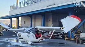 خروج هواپیمای آموزشی از باند در فرودگاه تبریز