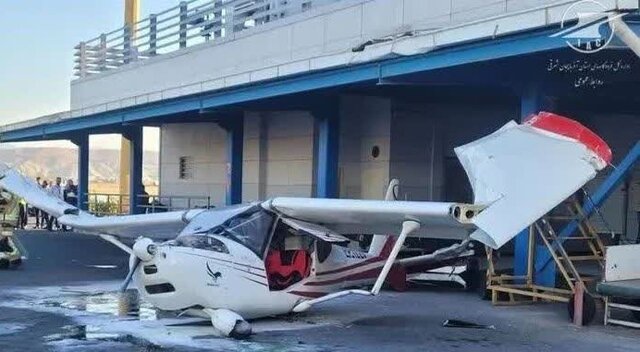 خروج هواپیمای آموزشی از باند در فرودگاه تبریز