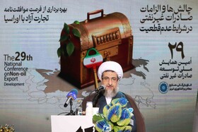 سخنرانی نماینده ولی فقیه احمد مطهری اصل، استان آذربایجان شرقی در بیست وونهمین همایش ملی توسعه غیر نفتی در تبریز 