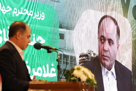 سخنران غلامرضا نوری قزلجه وزیر جهاد کشاورزی  در هفتادمین سالگرد تاسیس دانشکده کشاورزی دانشگاه تبریز