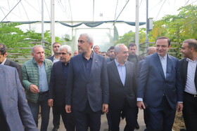 بازدید سیدعلی مدنی‌زاده، وزیر امور اقتصادی و دارایی از واحد های صنعتی و گلخانه‌ای منطقه آزاد ارس