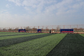 افتتاح ورزشگاه چمن مصنوعی شهدای اقتدار در تور رسانه ای شهرداری منطقه ۴ تبریز