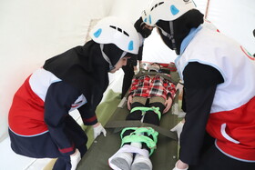 بیست و هفتمین مانور سراسری زلزله در هنرستان خدیجه کبری تبریز