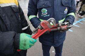 بیست و هفتمین مانور سراسری زلزله در هنرستان خدیجه کبری تبریز