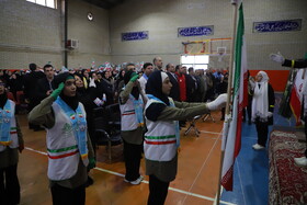 بیست و هفتمین مانور سراسری زلزله در هنرستان خدیجه کبری تبریز