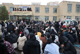 بیست و هفتمین مانور سراسری زلزله در هنرستان خدیجه کبری تبریز