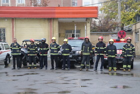 بیست و هفتمین مانور سراسری زلزله در هنرستان خدیجه کبری تبریز