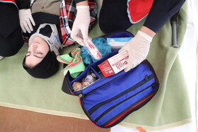 بیست و هفتمین مانور سراسری زلزله در هنرستان خدیجه کبری تبریز