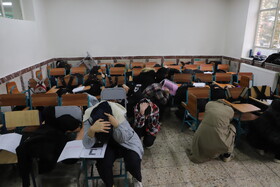 بیست و هفتمین مانور سراسری زلزله در هنرستان خدیجه کبری تبریز