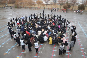 بیست و هفتمین مانور سراسری زلزله در هنرستان خدیجه کبری تبریز