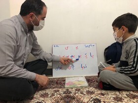 خانه‌ی آقا معلم هوراندی، کلاس درس بچه‌ها در آموزش غیرحضوری