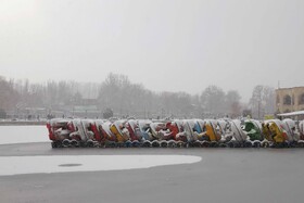 سپید برف بر تبریز