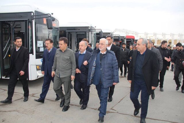 رونمایی از ۱۲۵ دستگاه اتوبوس جدید در ناوگان حمل‌ونقل عمومی تبریز