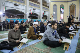 جز خوانی قرآن کریم در مصلی تبریز