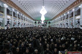 تجمع سوگواران رهبر شهید انقلاب در مصلی تبریز