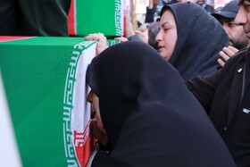 وداع مردم تبریز با پنج شهید اقتدار