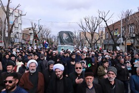 تشییع پنج شهید تجاوز آمریکایی صهیونی - تبریز