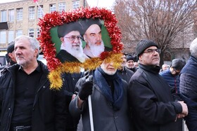 تشییع پنج شهید تجاوز آمریکایی صهیونی - تبریز