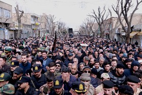تشییع پنج شهید تجاوز آمریکایی صهیونی - تبریز