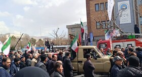 پیکرهای مطهر سه شهید اقتدار بر دوش مردم تبریز تشییع شد