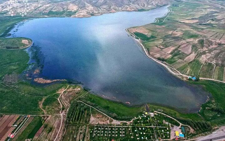 تصویر هوایی از تالاب قوریگل جانی دوباره بر پیکره تالاب قوریگل