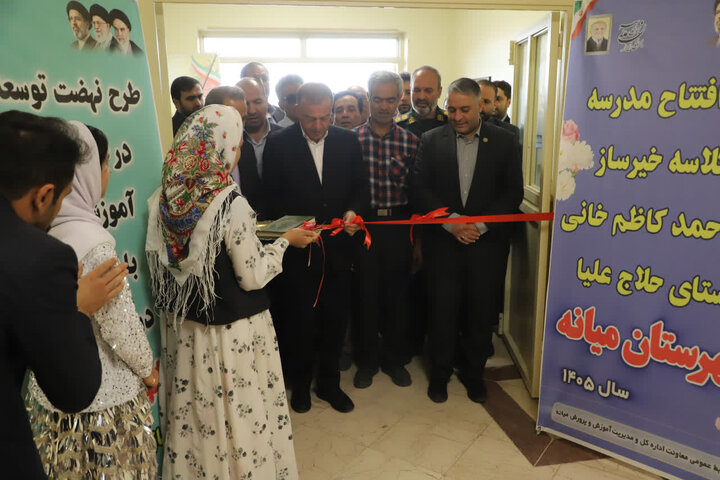 افتتاح بزرگ‌ترین مدرسه جایگزین مدارس کانکسی آذربایجان شرقی در حلاج علیا میانه  