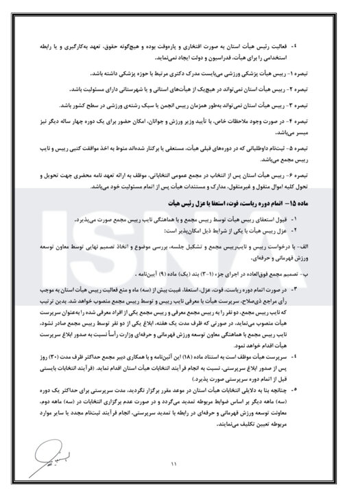 نرود/حضور ششگلانی در انتخابات هیات فوتبال آذربایجان شرقی قانونی است؟