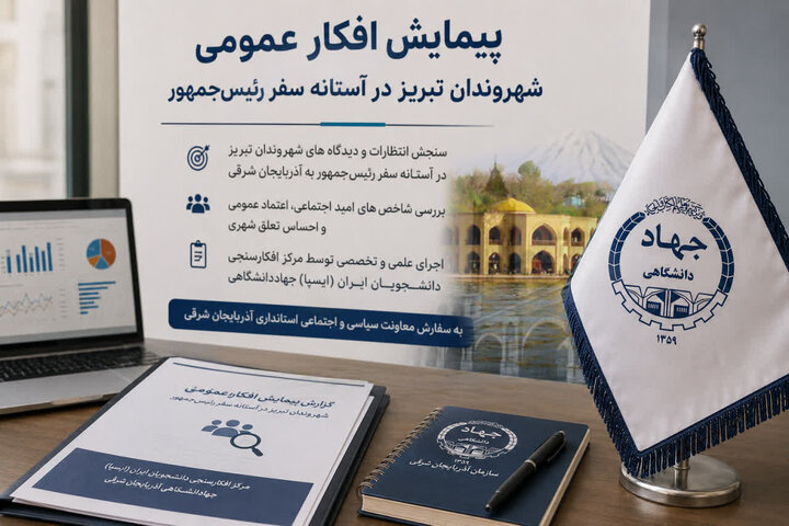 اجرای پیمایش افکار عمومی شهروندان تبریز در آستانه سفر رئیس‌جمهور به آذربایجان‌شرقی