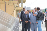افتتاح نیروگاه ۴۰ کیلوواتی خورشیدی در بنیاد شهید آذربایجان شرقی