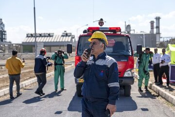 برگزاری رزمایش مشترک مدیریت شرایط اضطراری و پدافند غیرعامل در پتروشیمی تبریز