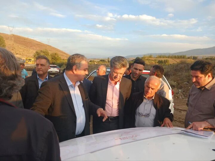 بازدید معاون شرکت ساخت و توسعه زیربناهای حمل‌ونقل از پروژه‌های راه‌سازی در آذربایجان‌شرقی
