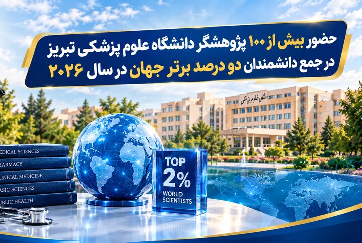 بیش از ۱۰۰ پژوهشگر دانشگاه علوم پزشکی تبریز در فهرست دانشمندان ۲درصد برتر جهان قرار گرفتند