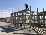 مرمت اسکله چوبی قاجاری بندر شرفخانه آغاز شد